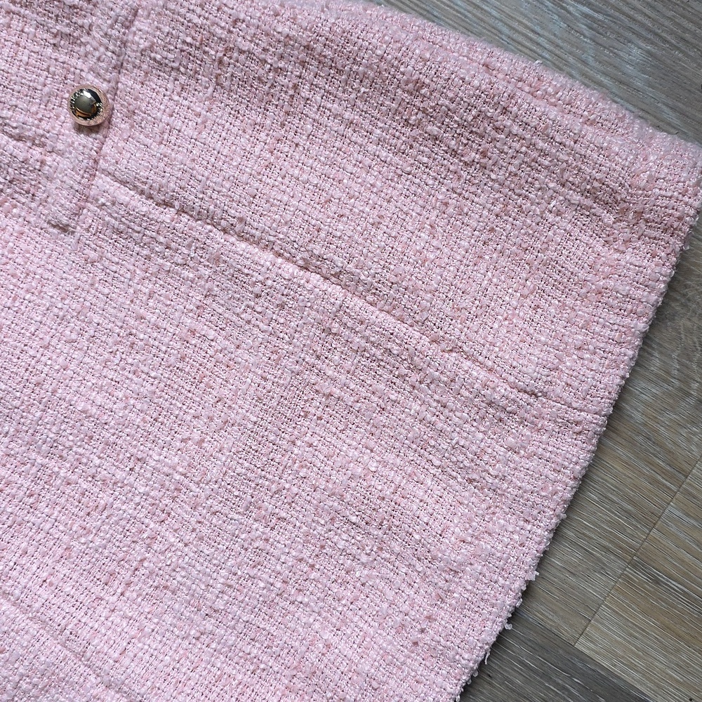 Guess Pink Tweed Skirt - Picture 6 of 16